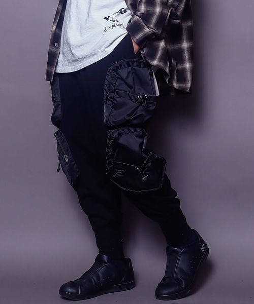 AFYF　サルエルパンツ AFYFBASICS OVERSIZENRWサルエル UTILITYカーゴ（スウェット