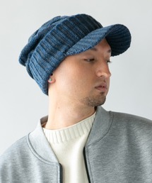 14+（イチヨンプラス）の「つば付きニット帽（ニットキャップ/ビーニー）」