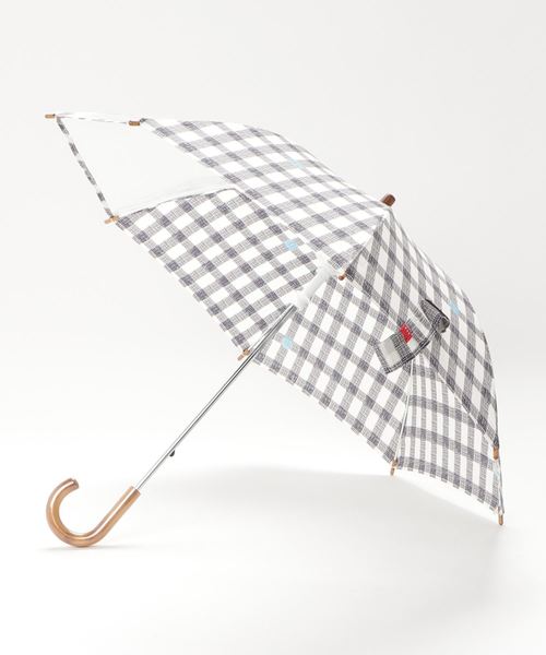 392 plusm（サンキューニプリュスエム）の「kids umbrella 45cm（長傘・キッズ・グレー/オフホワイト/ブルー/ネイビー/グリーン/イエロー/レッド/ブラック・45cm）」の3枚目の写真