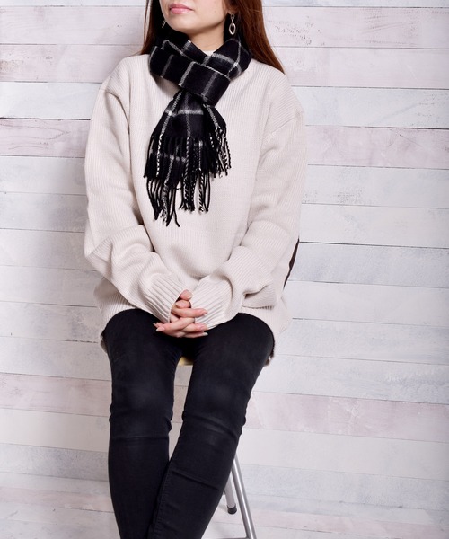 ARCHIVER（アーカイバ）の「【Gl】MADE IN  JAPAN アクリルマフラー（マフラー・レディース・ホワイト/チャコールグレー/ブラック/ベージュ/ネイビー/グレー/レッド/グリーン/クリーム/ワインレッド/ベージュ系その他/グリーン系その他/ライトベージュ/ホワイト系その他2/ホワイト系その他3/ブラック系その他2/ブラック系その他3/レッド系その他2/レッド系その他3/レッド系その他/ホワイト系その他/ブラック系その他・FREE）」の9枚目の写真