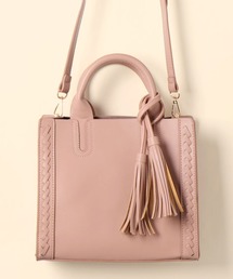 florist | 【2way】ぷっくり素材の編み上げタッセルハンドバッグ(ハンドバッグ)