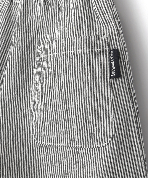 MAKE YOUR DAY（メイクユアデイ）の「【リンクコーデ】シアサッカーパンツ■80～140cm（その他パンツ・キッズ・ネイビー/ブラック/ベージュ・120/90/80/130/110/100/140）」の10枚目の写真