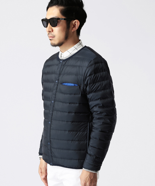 BEAMS（ビームス）の「Marmot×BEAMS / 別注 ダウンセーター（ダウンジャケット/コート・メンズ・ネイビー/ブラック・LARGE/SMALL/MEDIUM/X-LARGE）」の14枚目の写真