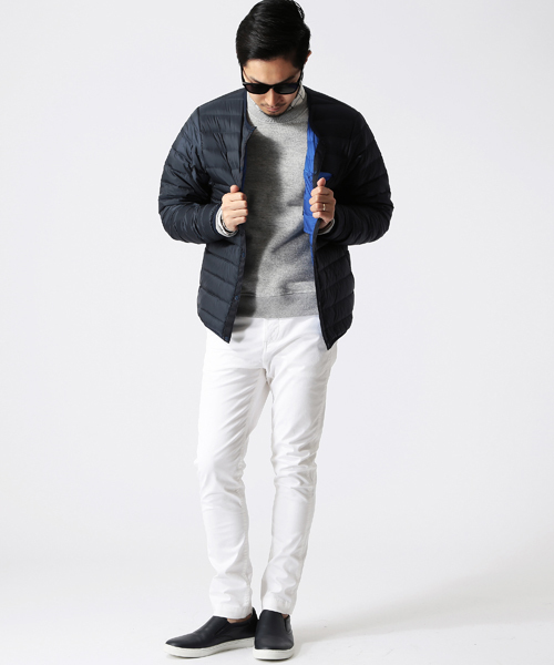 BEAMS（ビームス）の「Marmot×BEAMS / 別注 ダウンセーター（ダウンジャケット/コート・メンズ・ネイビー/ブラック・LARGE/SMALL/MEDIUM/X-LARGE）」の7枚目の写真