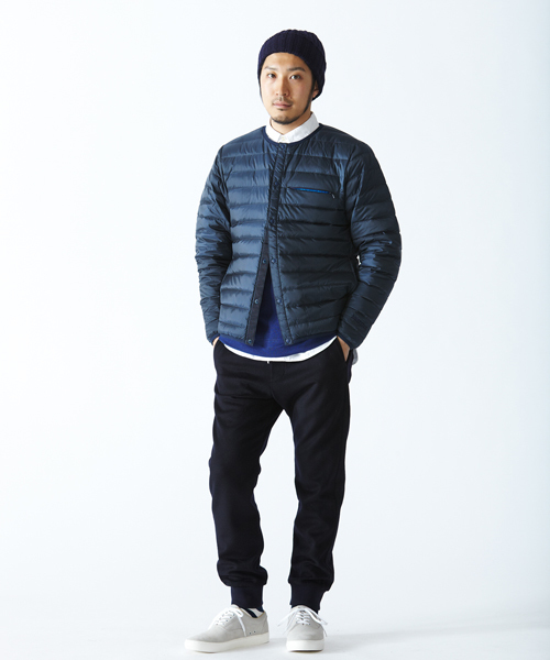 BEAMS（ビームス）の「Marmot×BEAMS / 別注 ダウンセーター（ダウンジャケット/コート・メンズ・ネイビー/ブラック・LARGE/SMALL/MEDIUM/X-LARGE）」の20枚目の写真