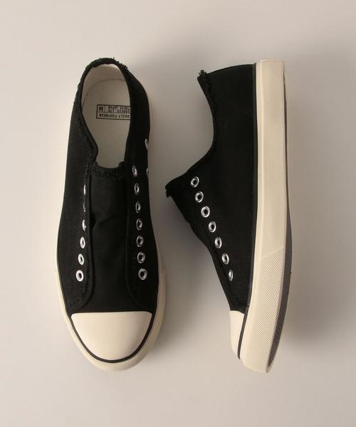 coen（コーエン）の「キャンバススリッポンスニーカー20SS(MENS)（スニーカー・メンズ・ベージュ/ホワイト/ブラック・MEDIUM/LARGE/SMALL）」の7枚目の写真