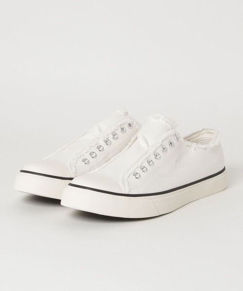 coen（コーエン）の「キャンバススリッポンスニーカー20SS(MENS)（スニーカー・メンズ・ベージュ/ホワイト/ブラック・MEDIUM/LARGE/SMALL）」の21枚目の写真