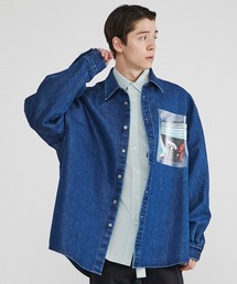 Name. | 【Name.】シャイニーデニムオーバーサイズシャツ/NMSH-20SS-004(シャツ/ブラウス)