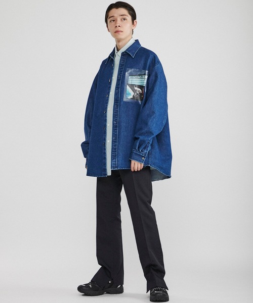 Name.（ネーム）の「【Name.】シャイニーデニムオーバーサイズシャツ/NMSH-20SS-004（シャツ/ブラウス・メンズ・ライトブルー/ブルー・SMALL/MEDIUM/LARGE）」の18枚目の写真