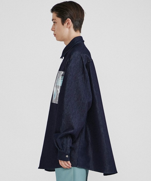 Name.（ネーム）の「【Name.】シャイニーデニムオーバーサイズシャツ/NMSH-20SS-004（シャツ/ブラウス・メンズ・ライトブルー/ブルー・SMALL/MEDIUM/LARGE）」の10枚目の写真