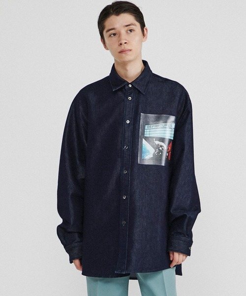 Name.（ネーム）の「【Name.】シャイニーデニムオーバーサイズシャツ/NMSH-20SS-004（シャツ/ブラウス・メンズ・ライトブルー/ブルー・SMALL/MEDIUM/LARGE）」の12枚目の写真