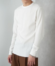 【Healthknit】クルーネックワッフル長袖パックTEEシャツ サーマル長袖パックTシャツ 602L