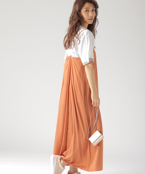 BAYFLOW(ベイフロー)の「キャミワンピース(ワンピース・レディース・ブラック/ピンク/マスタード・FREE)」の9枚目の写真