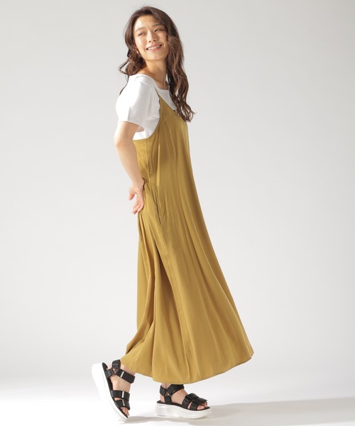 BAYFLOW(ベイフロー)の「キャミワンピース(ワンピース・レディース・ブラック/ピンク/マスタード・FREE)」の10枚目の写真