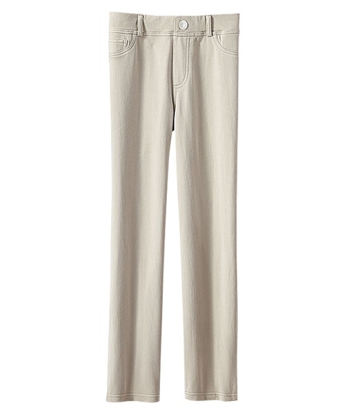 BELLUNA PLUS（ベルーナ）の「美ストレッチ素材アンクル丈レギンスパンツ股下６０cm（その他パンツ・レディース・ブラック/グレー/オフホワイト/オリーブ/イエロー/インディゴブルー/杢グレー/ケミカルウォッシュ/モカ/ベージュ/ライトグレー/イエロー系その他/ライム/セージグリーン/ブラウン系その他/グレー系その他・SMALL/MEDIUM/LARGE/X-LARGE）」の4枚目の写真