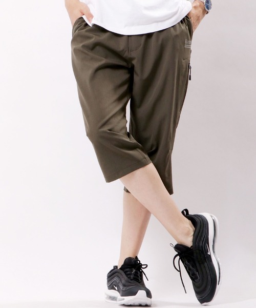 HANES（ヘインズ）の「Hanes ストレッチ ポリエステル杢 シャーリング クロップドパンツ（その他パンツ・メンズ・チャコールグレー/ネイビー/グレー/ベージュ/カーキ・LL/M/L）」の4枚目の写真