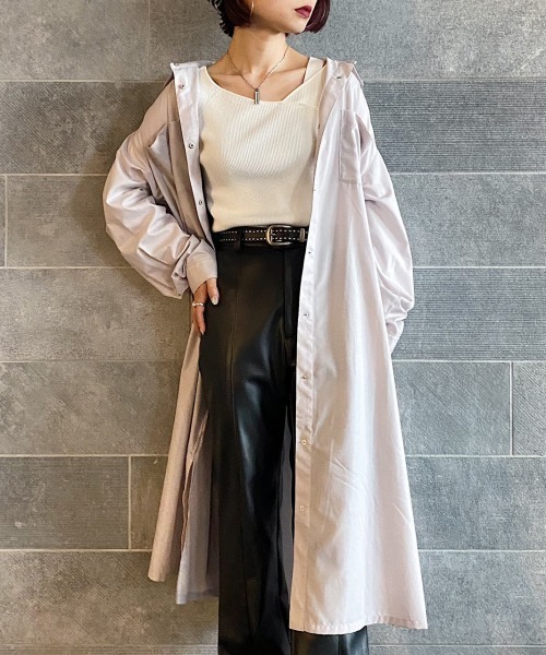 PAGEBOY（ページボーイ）の「カレンダーカコウシャツワンピース（シャツワンピース・レディース・ブラック/モカ/グレイッシュベージュ・FREE）」の4枚目の写真