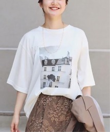 IENA | paris フォト Tシャツ◆(Tシャツ/カットソー)