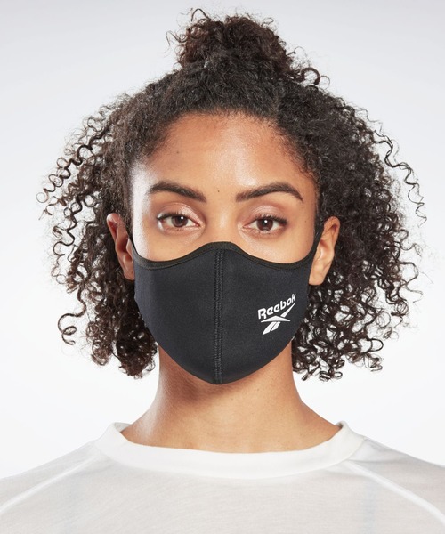Reebok（リーボック）の「フェイス カバー 3枚組 / Face Covers 3-Pack（マスク・メンズ・ブラック・FREE）」の5枚目の写真