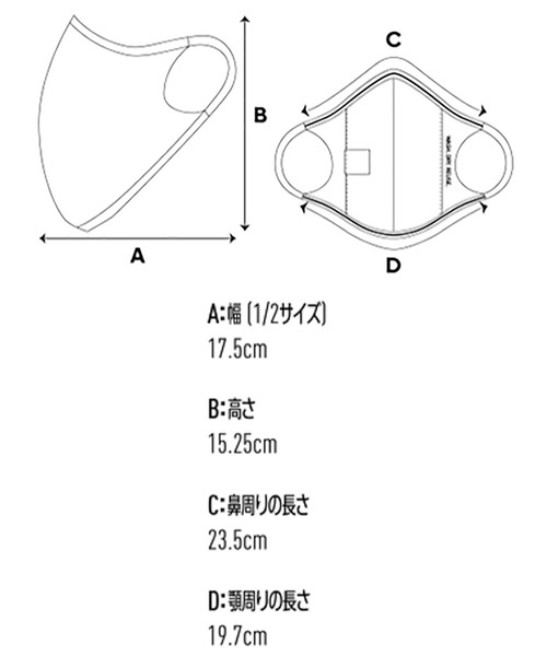 Reebok（リーボック）の「フェイス カバー 3枚組 / Face Covers 3-Pack（マスク・メンズ・ブラック・FREE）」の3枚目の写真