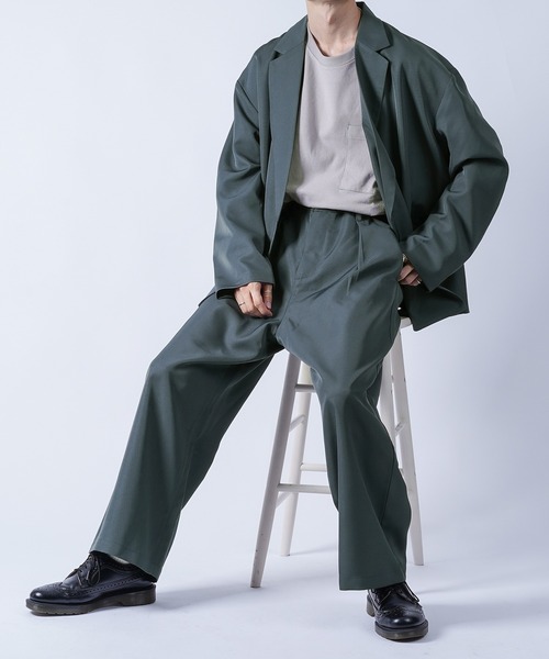 kutir(クティール)の「1タックストレートパンツ setup(その他パンツ・メンズ・チャコールグレー/ライトブルー/ブラウン・SMALL/MEDIUM/LARGE)」の14枚目の写真