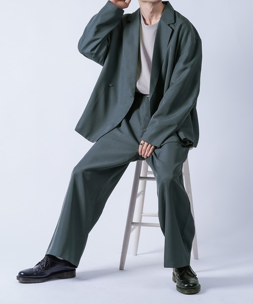 kutir(クティール)の「1タックストレートパンツ setup(その他パンツ・メンズ・チャコールグレー/ライトブルー/ブラウン・SMALL/MEDIUM/LARGE)」の15枚目の写真