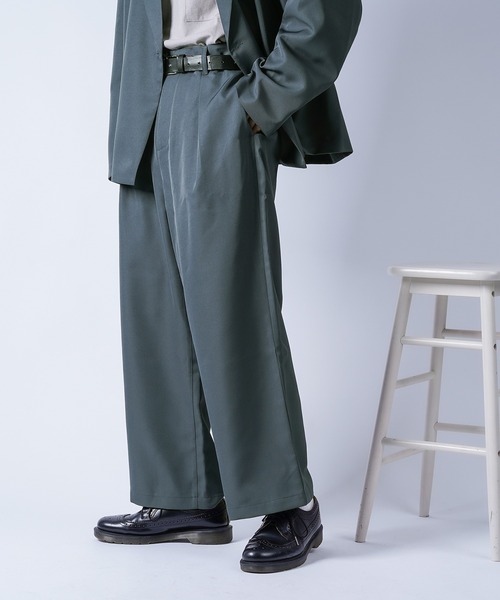 kutir(クティール)の「1タックストレートパンツ setup(その他パンツ・メンズ・チャコールグレー/ライトブルー/ブラウン・SMALL/MEDIUM/LARGE)」の13枚目の写真