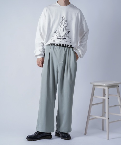 kutir(クティール)の「1タックストレートパンツ setup(その他パンツ・メンズ・チャコールグレー/ライトブルー/ブラウン・SMALL/MEDIUM/LARGE)」の18枚目の写真