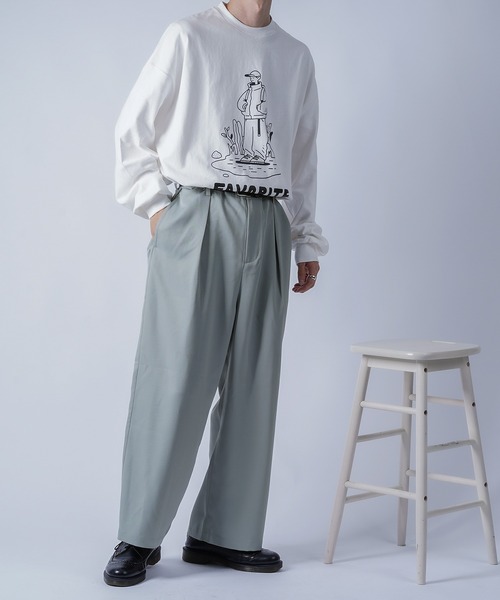 kutir(クティール)の「1タックストレートパンツ setup(その他パンツ・メンズ・チャコールグレー/ライトブルー/ブラウン・SMALL/MEDIUM/LARGE)」の22枚目の写真