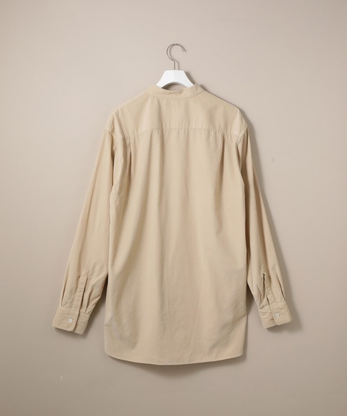 ADAM ET ROPE'(アダムエロペ)の「トルファンコール バンドカラーシャツ(シャツ/ブラウス・メンズ・ベージュ/カーキ・S/M/L)」の7枚目の写真