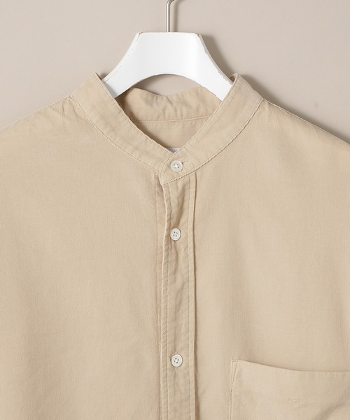 ADAM ET ROPE'(アダムエロペ)の「トルファンコール バンドカラーシャツ(シャツ/ブラウス・メンズ・ベージュ/カーキ・S/M/L)」の8枚目の写真