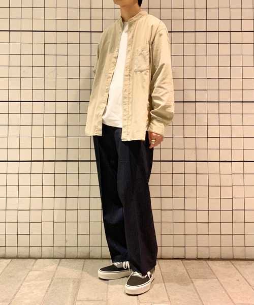 ADAM ET ROPE'(アダムエロペ)の「トルファンコール バンドカラーシャツ(シャツ/ブラウス・メンズ・ベージュ/カーキ・S/M/L)」の13枚目の写真
