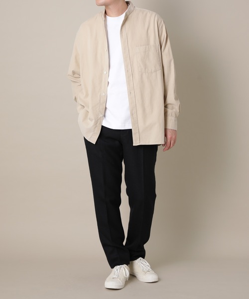 ADAM ET ROPE'(アダムエロペ)の「トルファンコール バンドカラーシャツ(シャツ/ブラウス・メンズ・ベージュ/カーキ・S/M/L)」の15枚目の写真