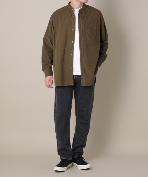 ADAM ET ROPE'(アダムエロペ)の「トルファンコール バンドカラーシャツ(シャツ/ブラウス・メンズ・ベージュ/カーキ・S/M/L)」の16枚目の写真
