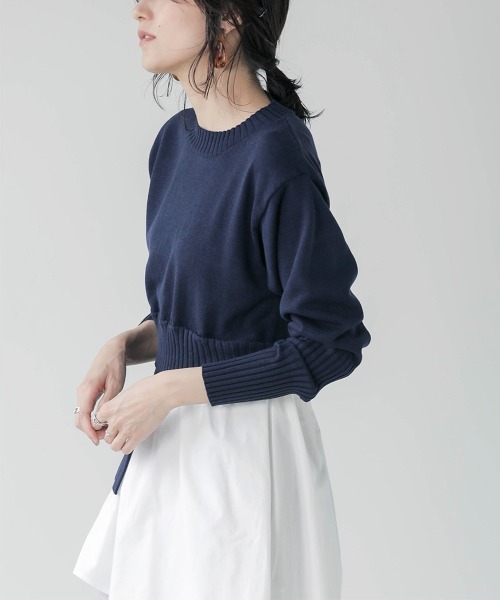 Bou Jeloud（ブージュルード）の「シャツドッキングニットチュニック