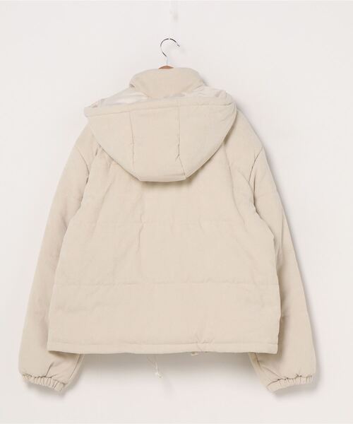 WEGO（ウィゴー）の「WEGO/コーデュロイ中綿フードジャケット（ダウンジャケット/コート・レディース・アイボリー・FREE）」の9枚目の写真
