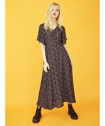 ブランド古着 Jouetie ジュエティのワンピース ブラック 黒色系 花柄 ボタニカル柄 古着通販 Zozoused