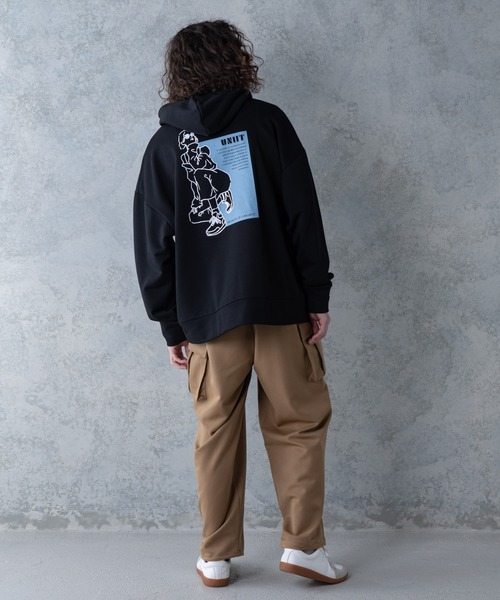 希少❇︎45R HERITAGE 裏毛のビッグパーカー バックプリント 定価3万 希少❇︎45R HERITAGE 裏毛のビッグパーカー バックプリント