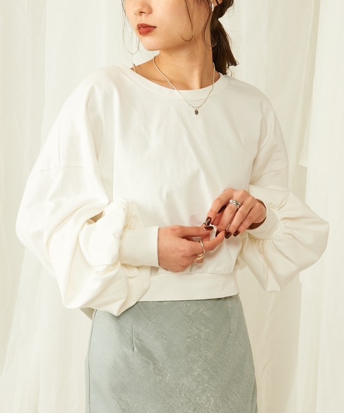 Mline エムライン の Mline Web限定 バルーン袖カットソー Tシャツ カットソー Wear