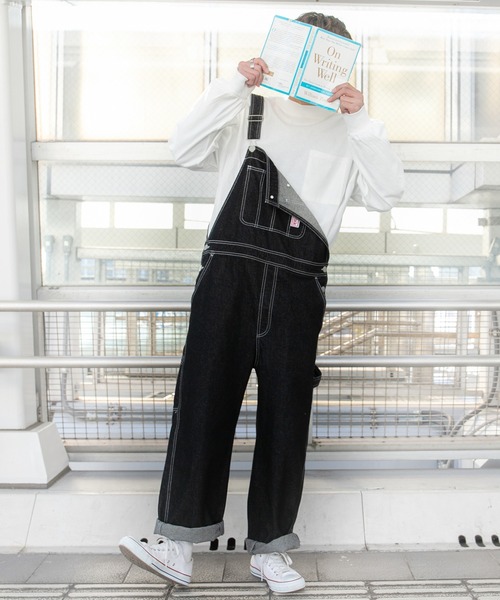 PairPair（ペアペア）の「ポケット付きベーシックロンT(ユニセックス)（Tシャツ/カットソー・レディース・サックスブルー/グレイッシュベージュ/オフホワイト/スミクロ・FREE）」の12枚目の写真