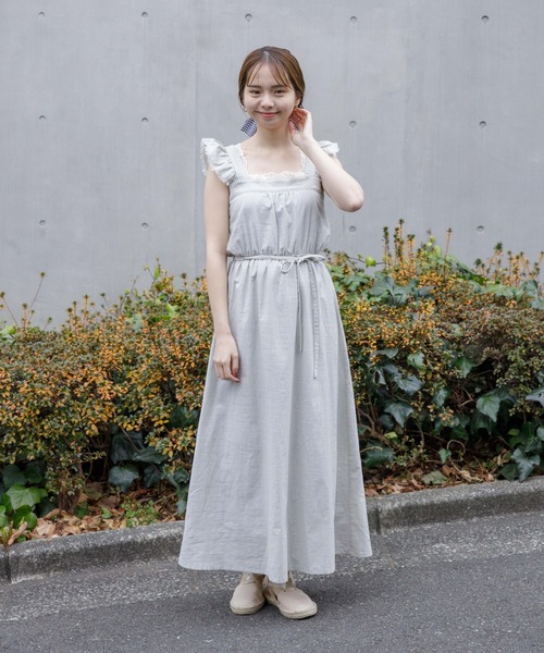 正規品♡ 【SPRING】フリルワンピース♡オフホワイト セール】フェザーフリルワンピース(ワンピース)|flower