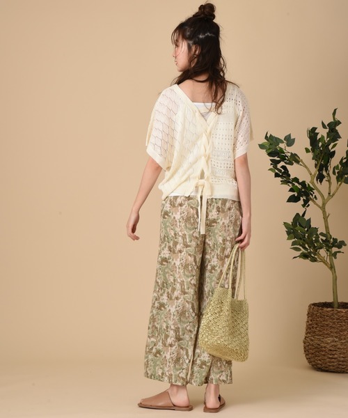 INTERPLANET（インタープラネット）の「ブラッシュプリントイージーパンツ（その他パンツ・レディース・グリーン/グレー/イエロー・FREE）」の4枚目の写真