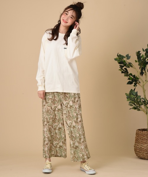 INTERPLANET（インタープラネット）の「ブラッシュプリントイージーパンツ（その他パンツ・レディース・グリーン/グレー/イエロー・FREE）」の17枚目の写真