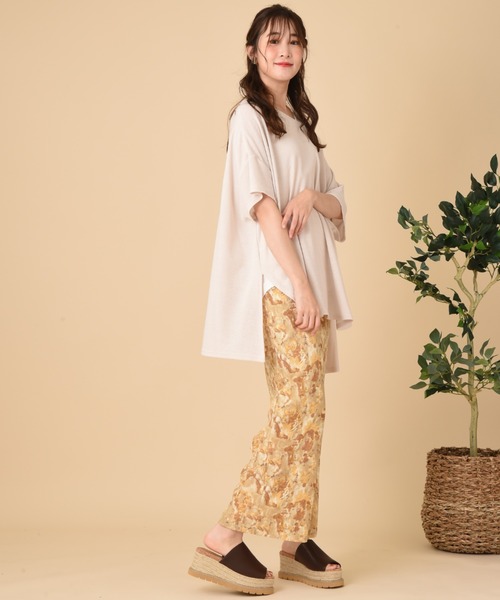 INTERPLANET（インタープラネット）の「ブラッシュプリントイージーパンツ（その他パンツ・レディース・グリーン/グレー/イエロー・FREE）」の21枚目の写真