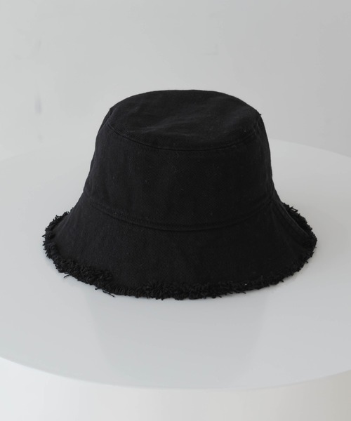 UNE MANSION(ユヌマンション)の「コットンカットオフバケットハット(ハット・レディース・ブラック/ベージュ/ホワイト・ONE SIZE)」の11枚目の写真