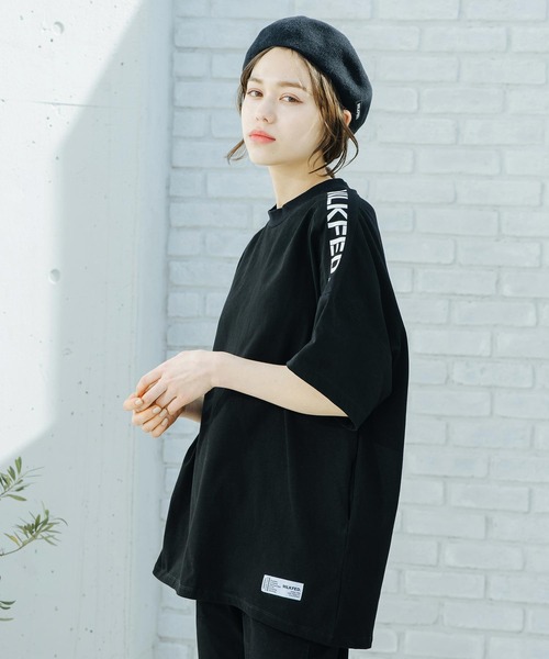 MILKFED.（ミルクフェド）の「SHOULDER LOGO TUNIC（チュニック・レディース・ベージュ/ブラック/ホワイト/ライトグレー・ONE SIZE）」の5枚目の写真