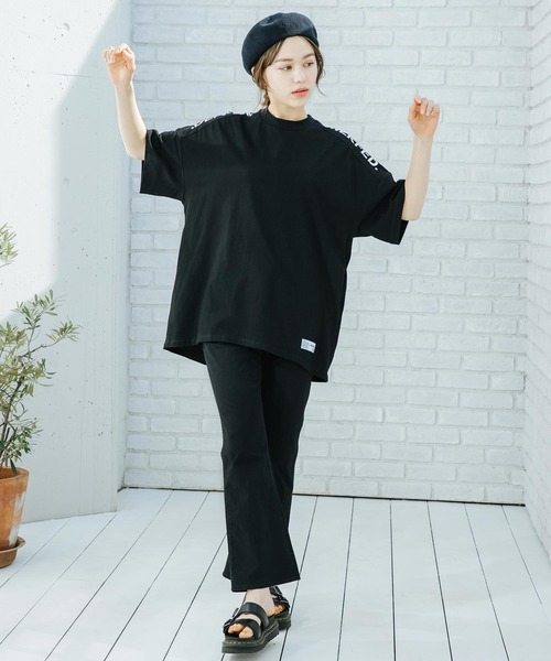 MILKFED.（ミルクフェド）の「SHOULDER LOGO TUNIC（チュニック・レディース・ベージュ/ブラック/ホワイト/ライトグレー・ONE SIZE）」の9枚目の写真