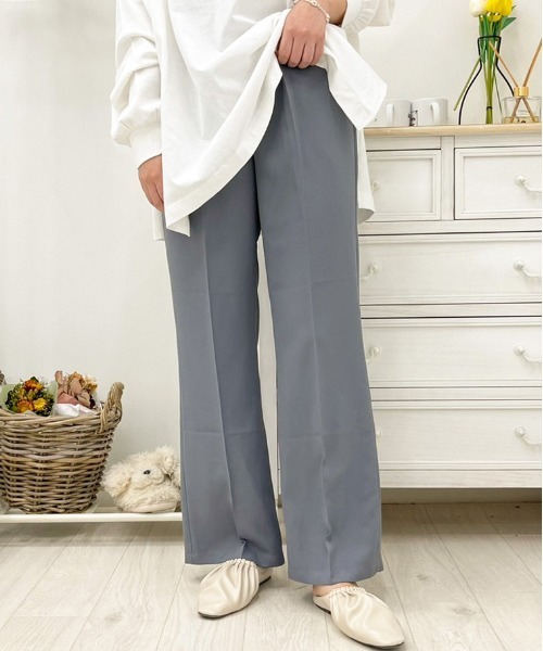 apres jour(アプレジュール)の「MILKフレアパンツ【ZOZOTOWN限定アイテム】(その他パンツ・レディース・アイボリー/ブルー系その他/オレンジ系その他/ブラック/ラベンダー/モカ/ダークブラウン/その他/ミント・MEDIUM/X-LARGE/SMALL)」の6枚目の写真