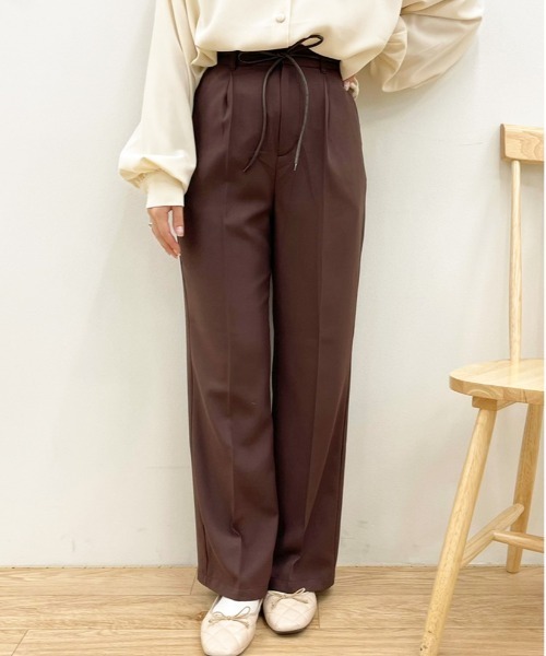 apres jour(アプレジュール)の「MILKフレアパンツ【ZOZOTOWN限定アイテム】(その他パンツ・レディース・アイボリー/ブルー系その他/オレンジ系その他/ブラック/ラベンダー/モカ/ダークブラウン/その他/ミント・MEDIUM/X-LARGE/SMALL)」の18枚目の写真