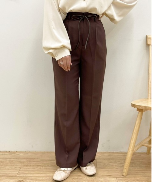 apres jour(アプレジュール)の「MILKフレアパンツ【ZOZOTOWN限定アイテム】(その他パンツ・レディース・アイボリー/ブルー系その他/オレンジ系その他/ブラック/ラベンダー/モカ/ダークブラウン/その他/ミント・MEDIUM/X-LARGE/SMALL)」の12枚目の写真